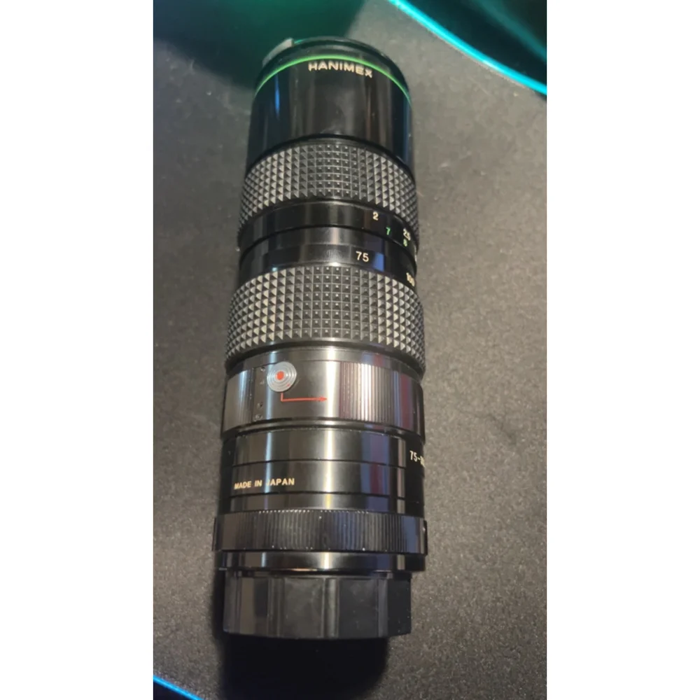 Vintage Hanimex Auto Zoom Camera Lens One Size Black Green